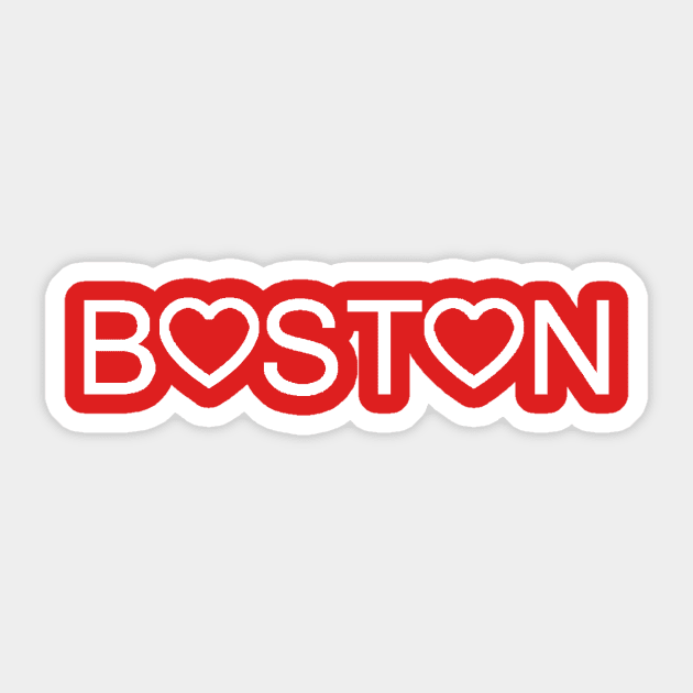 Boston Big Love Sticker by alittlebluesky